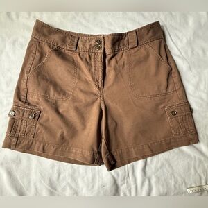 Women’s Rafaella Brown Cargo Shorts (Size 14)